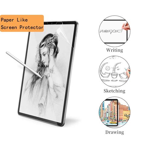 Paper Like Screen Protector Drawing Matte Film PET Anti Glare Painting Screen Protector for iPad ...