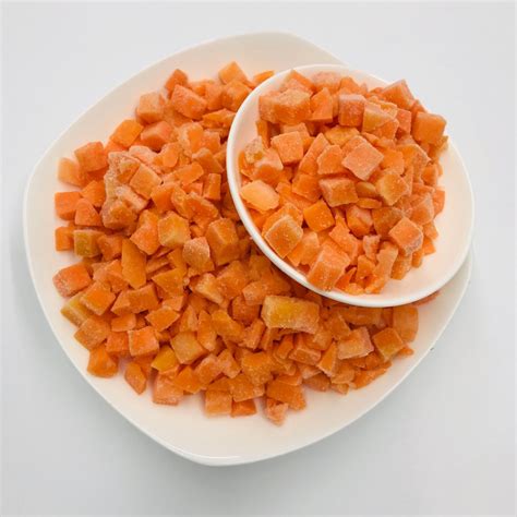 Frozen Carrot Diceiqf Carrot Sliced Carrot Iqf Frozen Carrot Dices China Frozen Carrot Dices