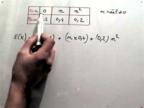 Calcul De L Esp Rance Math Matique Loi De Probabilit Youtube