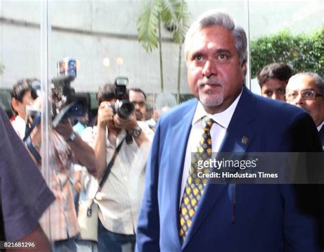 90 Kingfisher Airlines Chairman Vijay Mallya News Conference Stock