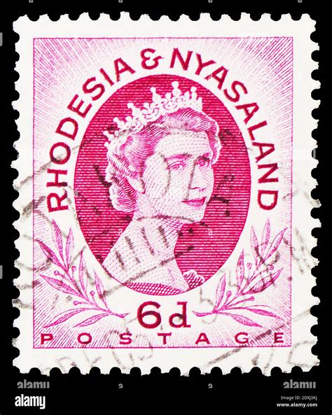 MOSCOW RUSSIA MARCH 23 2019 Postage Stamp Printed In Rhodesia And