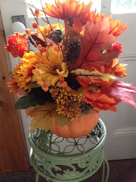 Pumpkin Table Centerpiece, Autumn Decor, Thanksgiving Centerpiece, Harvest Decoration - Etsy