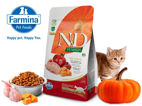 Farmina N&D Cat GF Pumpkin Neutered Quail Беззерновой корм для ...