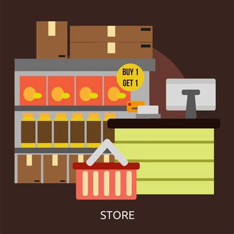 Store Conceptual Illustration Design Vector Art At Vecteezy