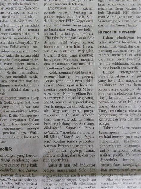 Contoh Cerpen Di Koran