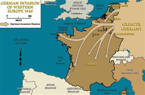 German Blitzkrieg Map