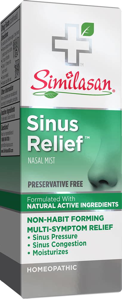 SINUS RELIEF NASAL MIST, HOMEOPATHIC ORIGINAL SWISS FORMULA | The Natural Products Brands Directory