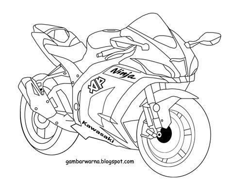 Gambar Mewarnai Motor Gp Roda2part