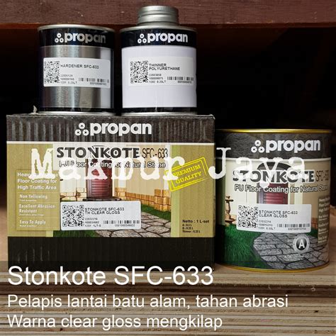 Jual Propan Stonkote SFC 633 Clear Gloss Cat Lantai Batu Alam Shopee