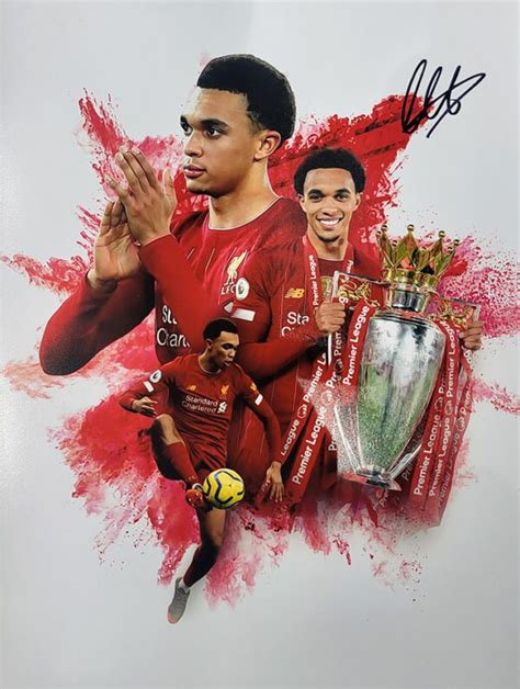 TRENT ALEXANDER ARNOLD SIGNED A3 MONTAGE PHOTO Fiber Sports