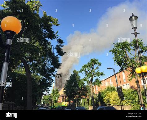 Smoke From The Tower Block Hi Res Stock Photography And Images Alamy