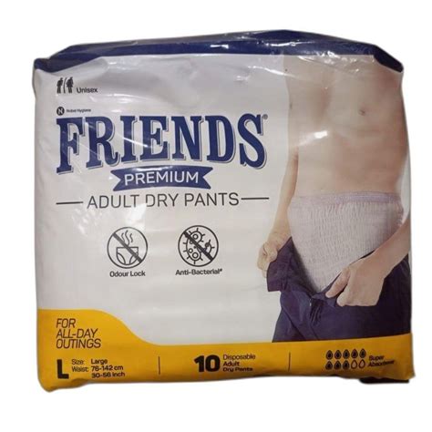 Adults Protective Underwear Large Friends Premium Adult Diapers Pant 10 Piece At Rs 500packet