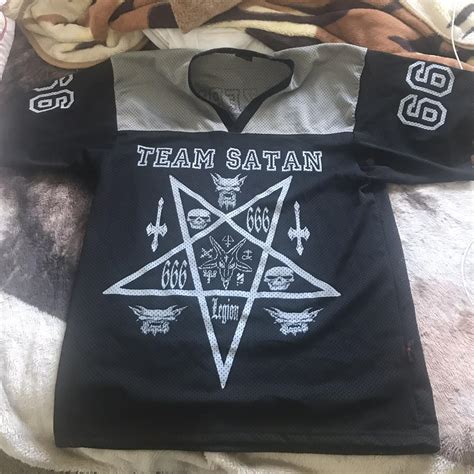 Omen Clothing Team Satan Hockeyamerican Football Depop