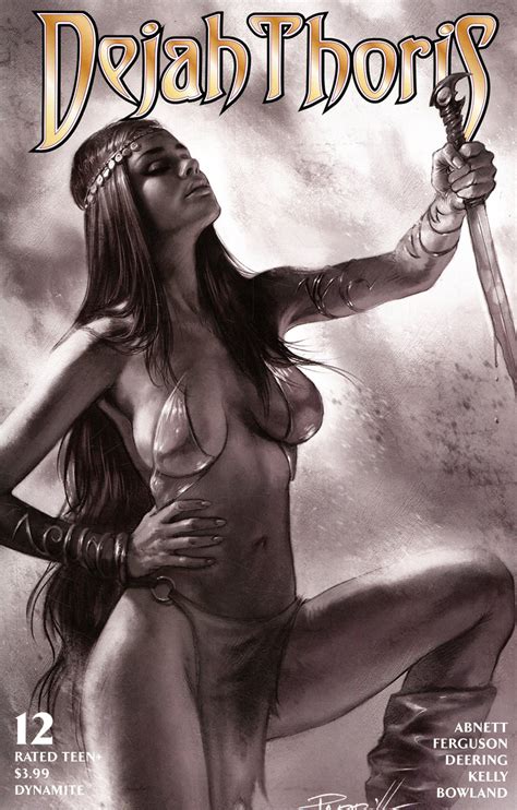 Dejah Thoris Vol Cover H Incentive Lucio Parrillo Black White Cover