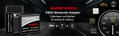 Kungfuren OBD2 Bluetooth Scanner OBD 2 Reader Car OBD Diagnostic