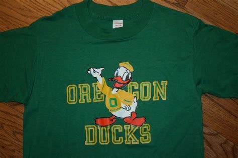 Rare Vintage University Of Oregon Ducks T Shirt Mens Medium Mens