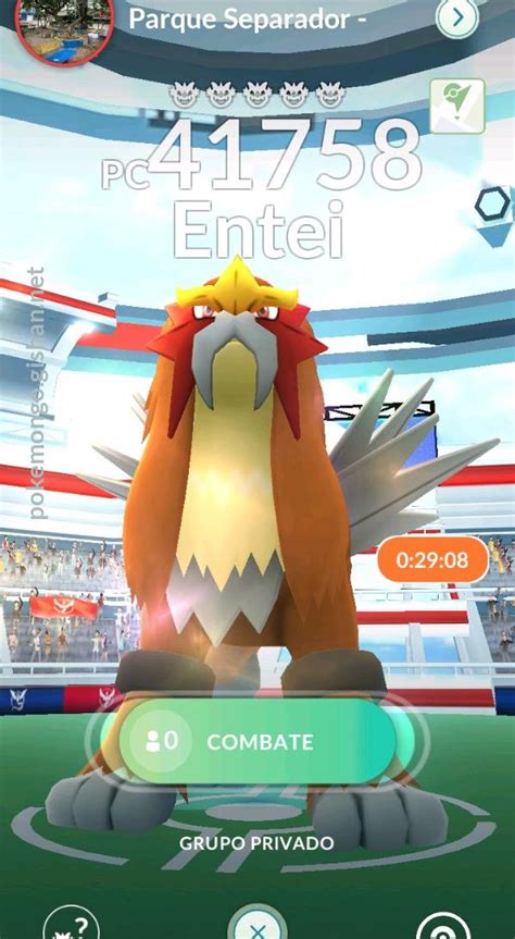 Entei Raid Boss Pokemon Go