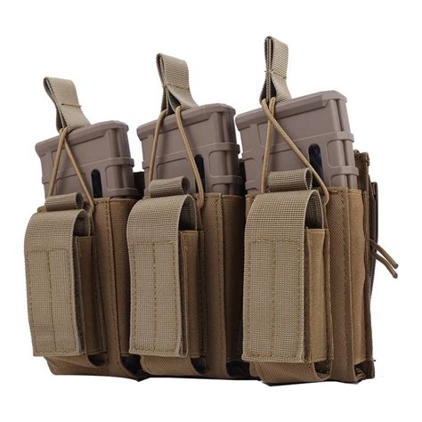 Bolsa T Ctica Molle De Nailon Para Rifle Doble Triple 9mm 5 56mm Para