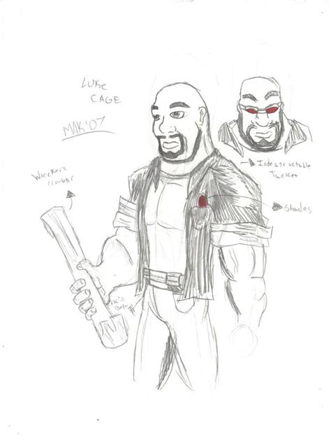 Sketchpad Luke Cage By Psyco Zombie On Deviantart