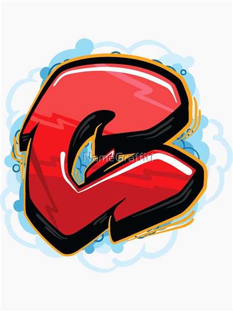 "Graffiti Letter C" Sticker for Sale by NameGraffiti | Graffiti ...