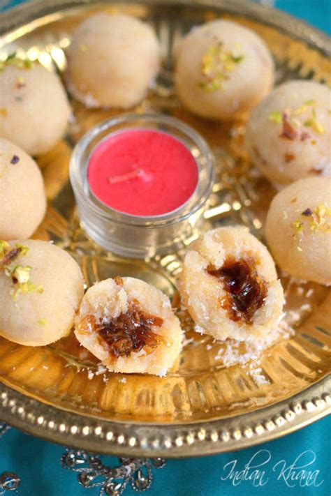 Coconut Khoya Gulkand Ladoo Laddu Recipe Diwali Sweets Recipes