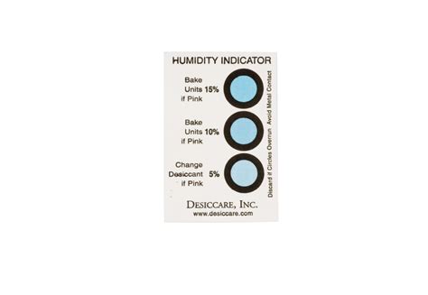 Humidity Indicator Cards 5,10,15 - Delta Adsorbents