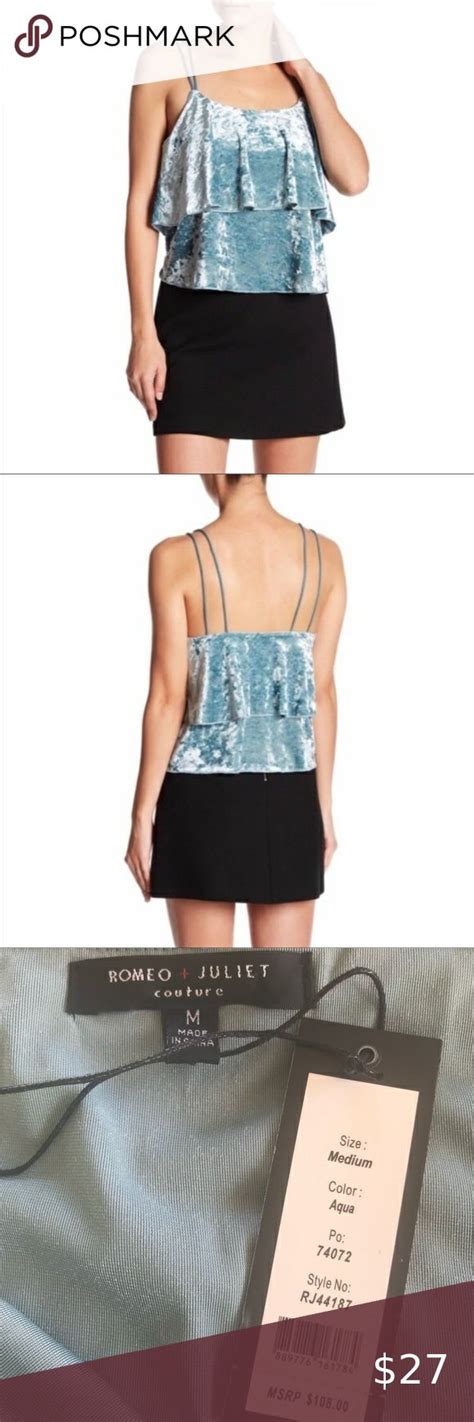 Romeo Juliet Couture Aqua Tank Aqua Tank Couture Fashion