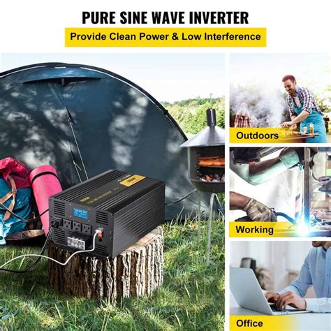 VEVOR CZXNBQDMKWKDD5F35V9 Pure Sine Wave Power Inverter 3500 Watt Car