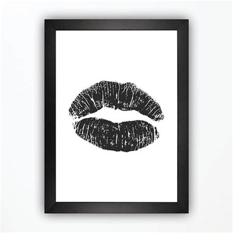 Quadro Decorativo Maquiagem Batom Beleza Poster Moldura