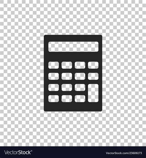 Calculator Icon Isolated On Transparent Background