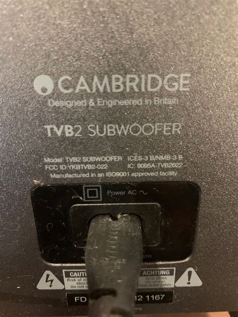 Cambridge Audio Subwoofer Tvb Audio Soundbars Speakers Amplifiers