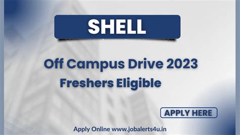 Shell Off Campus Hiring Graduate Program Pan India