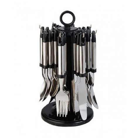 Material Stainless Steel Elegante 24 Pcs Glory Round Cutlery Set At