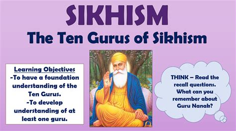 Re Sikhism The Ten Gurus Teaching Resources