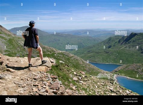 Hiking in Snowdonia Stock Photo - Alamy