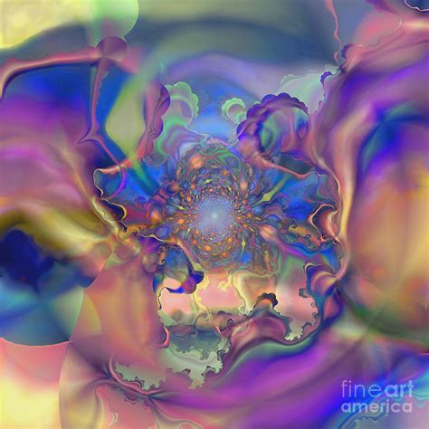 Fractal Flower Digital Art by Ursula Freer - Fine Art America