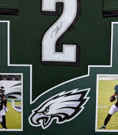 Framed Philadelphia Eagles Jalen Hurts Autographed Signed Jersey Jsa