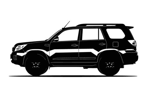 Suv Car Silhouette Vector Art At Vecteezy