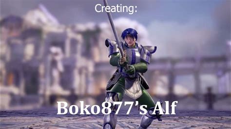 Character Creation Boko 877 S Alf Youtube