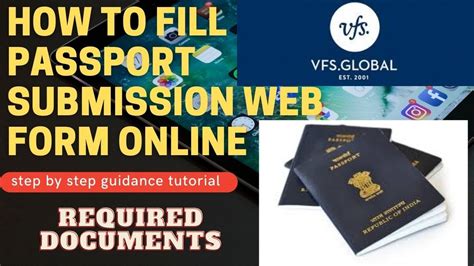 How To Fill Passport Submission Web Form Online Study Visa Canada Get