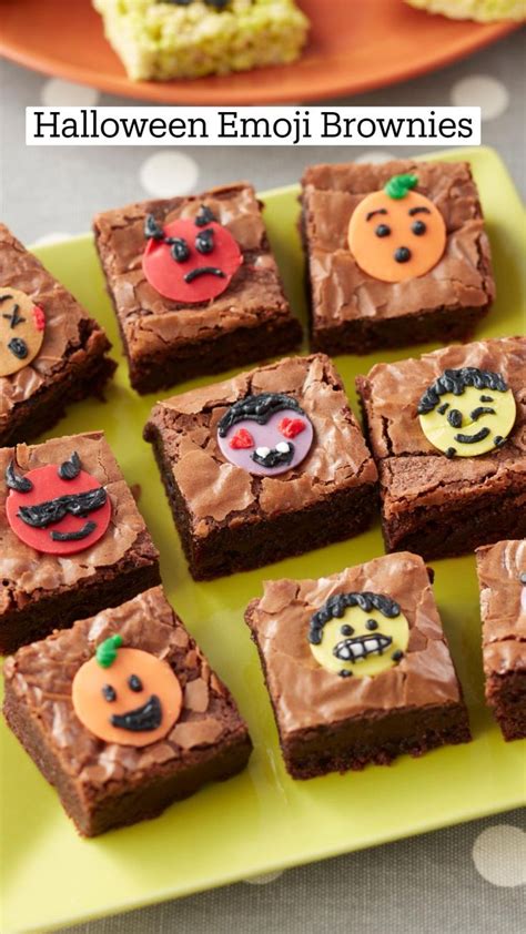 Halloween Emoji Brownies Halloween Treats Halloween Sweet Treats