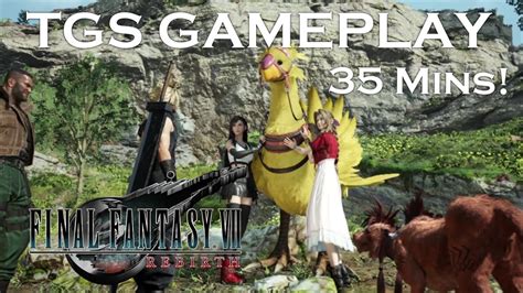 TGS FINAL FANTASY 7 REBIRTH NEW GAMEPLAY OPEN WORLD KALM CHOCOBOS