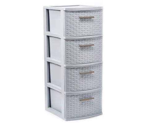 Sterilite Cement Gray Weave 4 Drawer Tower Big Lots Ikea Trofast