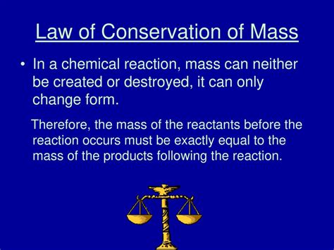 Law Of Conservation Of Mass Ppt Download