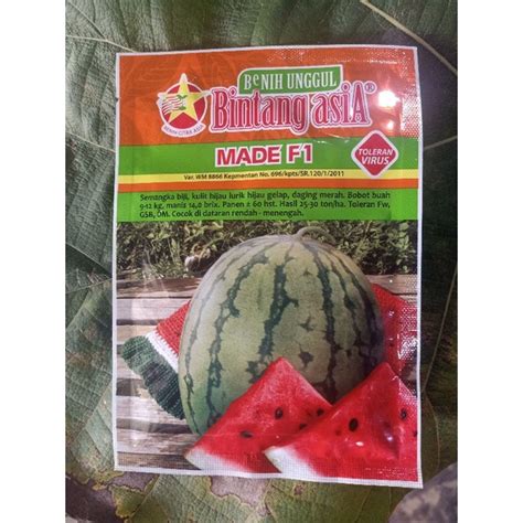 Jual Semangka MADE F1 20 GR Semangka Biji Daging Buah Merah Produk