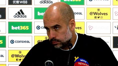 Wolves 1 1 Manchester City Pep Guardiola Full Post Match Press