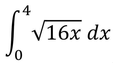 Integral Definida Con Raíz Ejemplo 1 Youtube