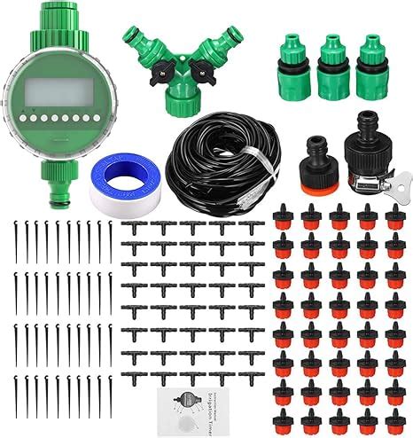 98ft 30m Irrigation System ROFMAPLE Drip Irrigation Kit With