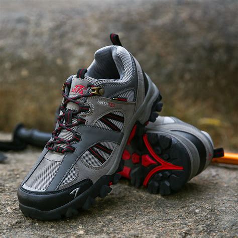 Jual Sepatu Gunung Snta Grey Red Camping Adventur Outdoor Hiking