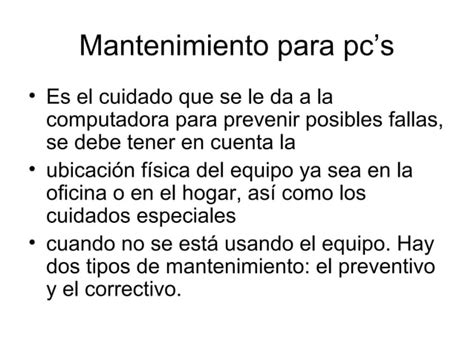 Plan De Trabajo De Mantenimiento Y Toma De Inventario Para Empresae Ppt